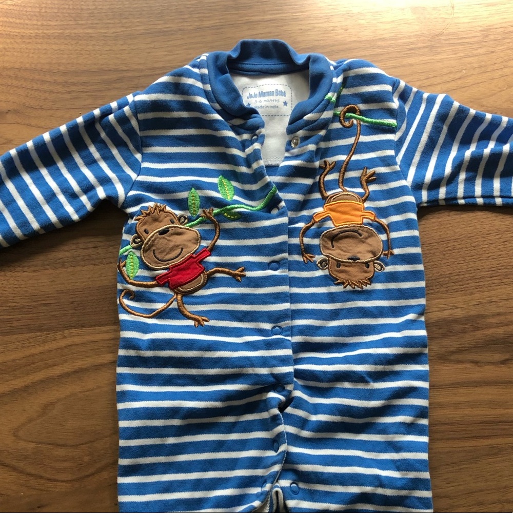 Jojo Maman Bebe monkey pajamas